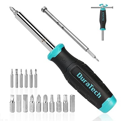  Multi-bit Screwdriver Set, 18-in-1 Screwdriver with T-bar and Precision 