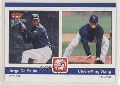 2004 Fleer Platinum Jorge De Paula Chien-Ming Wang #200 0f6