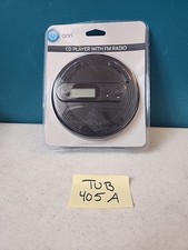 ONN Portable CD Player with FM Radio - Black
