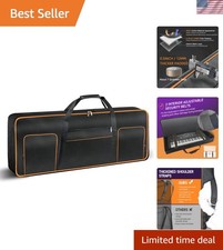 Durable 61 Key Keyboard Gig Bag with 10mm Padding - Water-Resistant Travel Case