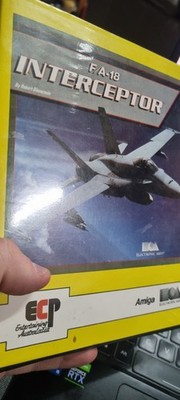 F/A 18 Interceptor (EA 1987) Commodore Amiga (Disk, Manual, box) ECP EA