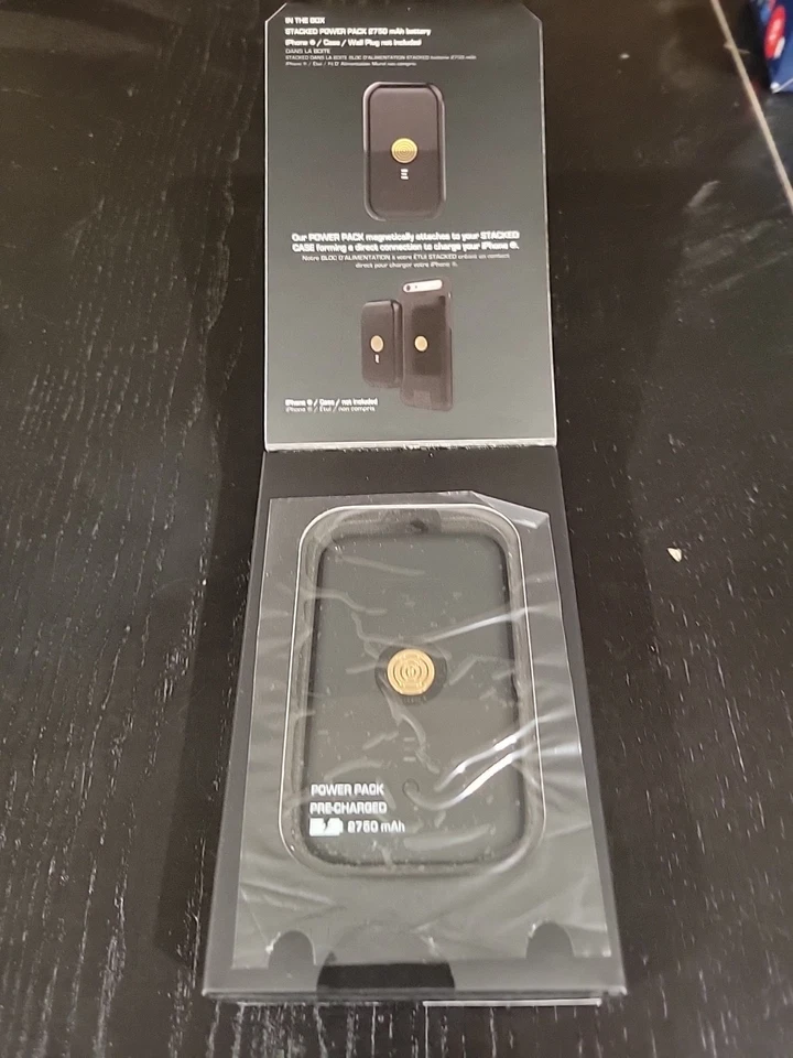 Stacked Wireless Charging Power Pack, Black NEW - Image 2 of 2