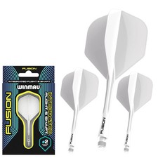 Winmau Fusion 2 Integrated Flight Shaft - White