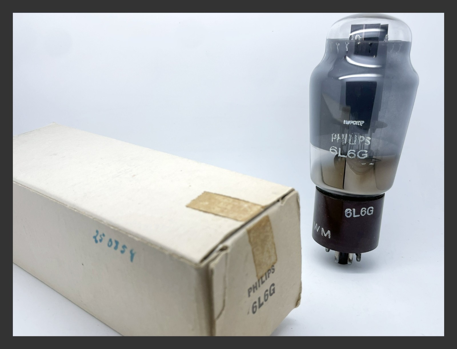 1 x NOS Philips 6L6G Test V.STRONG Brown Base Power Pentode Vacuum Tube