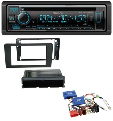 Kenwood Bluetooth DAB CD CAN-Bus USB Autoradio für Audi A3 ISO 03-06 Aktivsystem