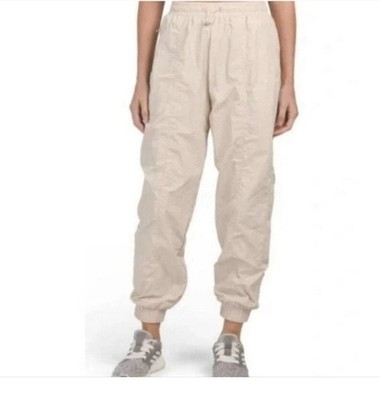 Wilo The Label Pants Womens XS Tan Jogger Elastic Waist Pockets Lightweight