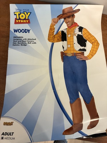 Spirit Toy Story Woody Adult Costume Medium Complete Outfit Polyester Cotton