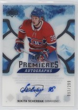 2017-18 Upper Deck Ice Premieres 93/299 Nikita Scherbak #IPA-NS Auto 0c3