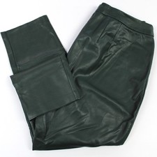 Eloquii Womens 14 Gena Faux Leather Pants Pine Grove Green High Rise Mob Wife