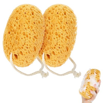 2Pcs Bath Sponge, 6.1 Inch Soft Exfoliating Body Scrubber Shower Sponges, Lar...