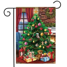 Briarwood Lane Decorated Christmas Tree Garden Flag