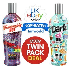 Pro Tan Fashionably Hot & Exceptionally Dark Sunbed Br&auml;unungslotion 2er Pack Angebot