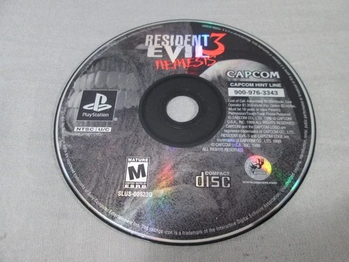 Playstation 1 RESIDENT EVIL 3 Nemesis Disc Only TESTED Sony PS1 1999