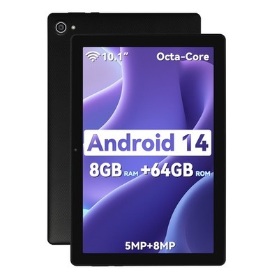 Tablet 10 Inch Android 13 8GB RAM 64GB ROM Quad Core 1280×800 HD IPS Screen