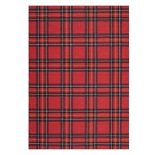 5'x7' Washable Christmas Area Rug for Living Room, Soft Non Slip Plaid