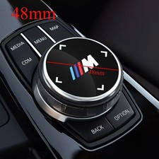 For Bmw 3 Series I3 2020-2026 48mm M Emblem Multimedia Knob Cover Sticker Gloss