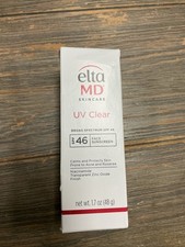 EltaMD UV Clear Facial Sunscreen SPF 46 Niacinamide Zinc Oxide 1.7 oz Face