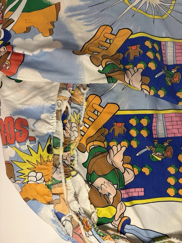 1988 Nintendo Vintage Super Mario Brothers Zelda Twin Flat И Подогнанный Комплект Простыней - Изображение 3 из 4