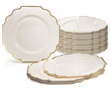 " OCCASIONS " 120 Plates Pack, Heavyweight Disposable Wedding Party Plastic P...