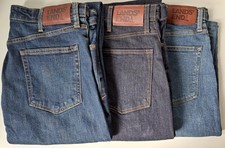 ex LANDS' END Men's COMFORT WAIST  Stretch Denim Jeans Waist sizes 32 - 46 in.