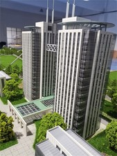 Twin Towers High-End Architectural Building M...