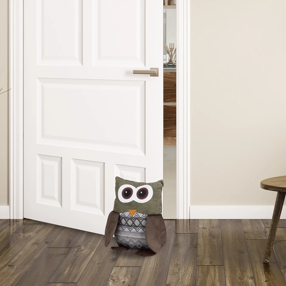 Türstopper eule 1 kg 3er Set Türpuffer Eule Bodentürstopper Eule Türsack Braun - Bild 3 von 4