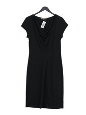 Jigsaw T-Shirt Midi Dress M in Black