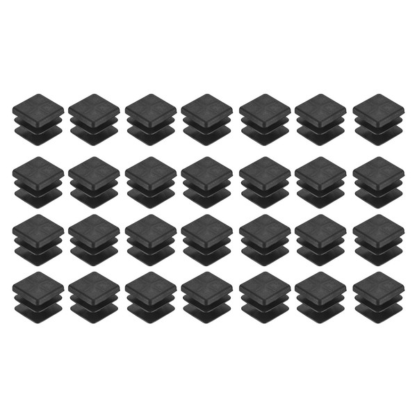 28 StüCk Rohrstopfen, 18X18Mm Quadratisch Abschlusskappen, Pe-Lamellenstopfen-image