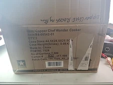 NIB Copper Chef Wonder Cooker XL Brown 14 In 1 Multi-Use 12.5 QT w/ Lid, Baskets