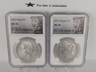 2023 Morgan-Peace Dollar two coin Set MS 70 NGC