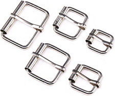 50Pcs 5 Sizes 1/2" 3/4" 1" 5/4" 5/8" Multi-Purpose Metal Roller Buckle Ring Asso