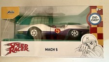 JADA MACH 5 WHITE "SPEED RACER" Hollywood Rides 1/32 DIECAST 35882 BOX DENTED 