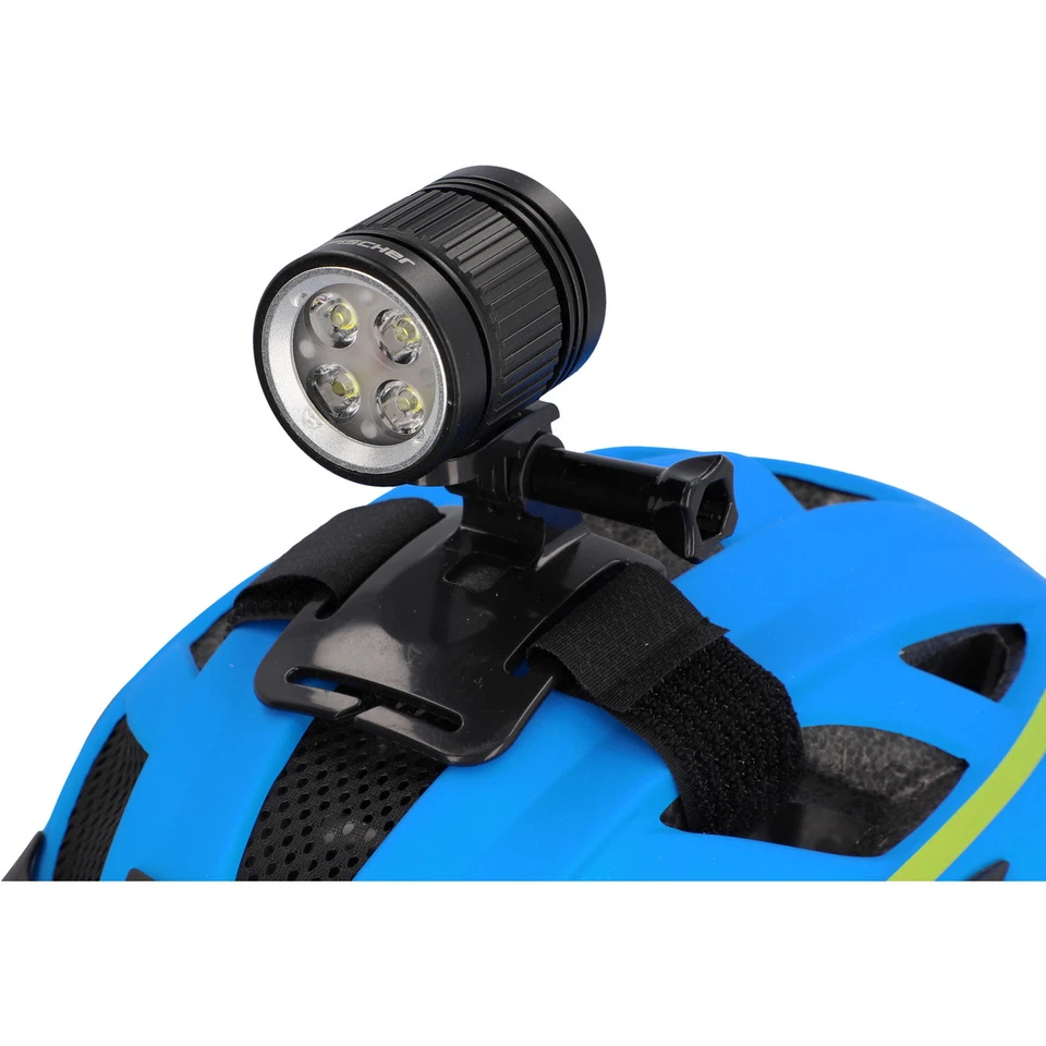 Helmleuchte FISCHER LED Fahrrad Helmlampe Akku Kopfleuchte1600 Lumen - Bild 4 von 4