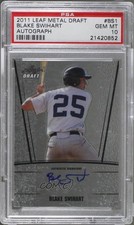 2011 Leaf Metal Draft Blake Swihart #AU-BS1 PSA 10 GEM MT Auto 0b2