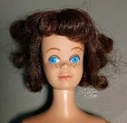 1962 Vintage Midge Brunette Flip Hair Straight Leg Freckles Pink Lips Barbie