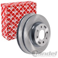 2X febi Bremsscheiben Ø256Mm Vorne Passend FÜR Hyundai I20