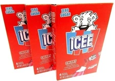 Icee Cherry Zero Sugar Free ~ Drink Mix ~ Lot of 3