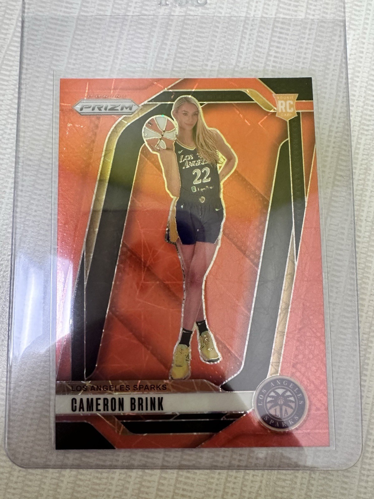 2024 Panini Prizm WNBA Cameron Brink #143 Orange Velocity Prizm (RC)