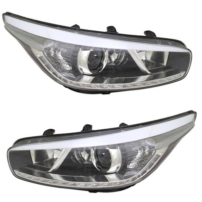 Scheinwerfer Set für Kia Ceed JD 2012-2012 H7 Tagfahrlicht Kurvenlicht Motor