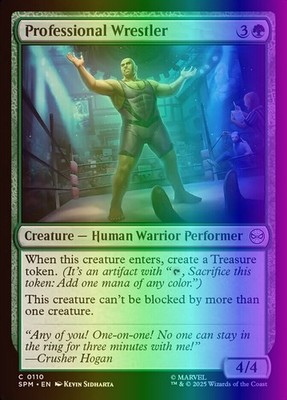 MTG Professional Wrestler (110/314) Marvel's Spider-Man LP FOIL