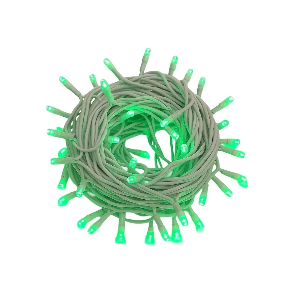 gloca Catena 300LED 30M Filo Bianco Flash Bianco IP65 (Luce Verde)