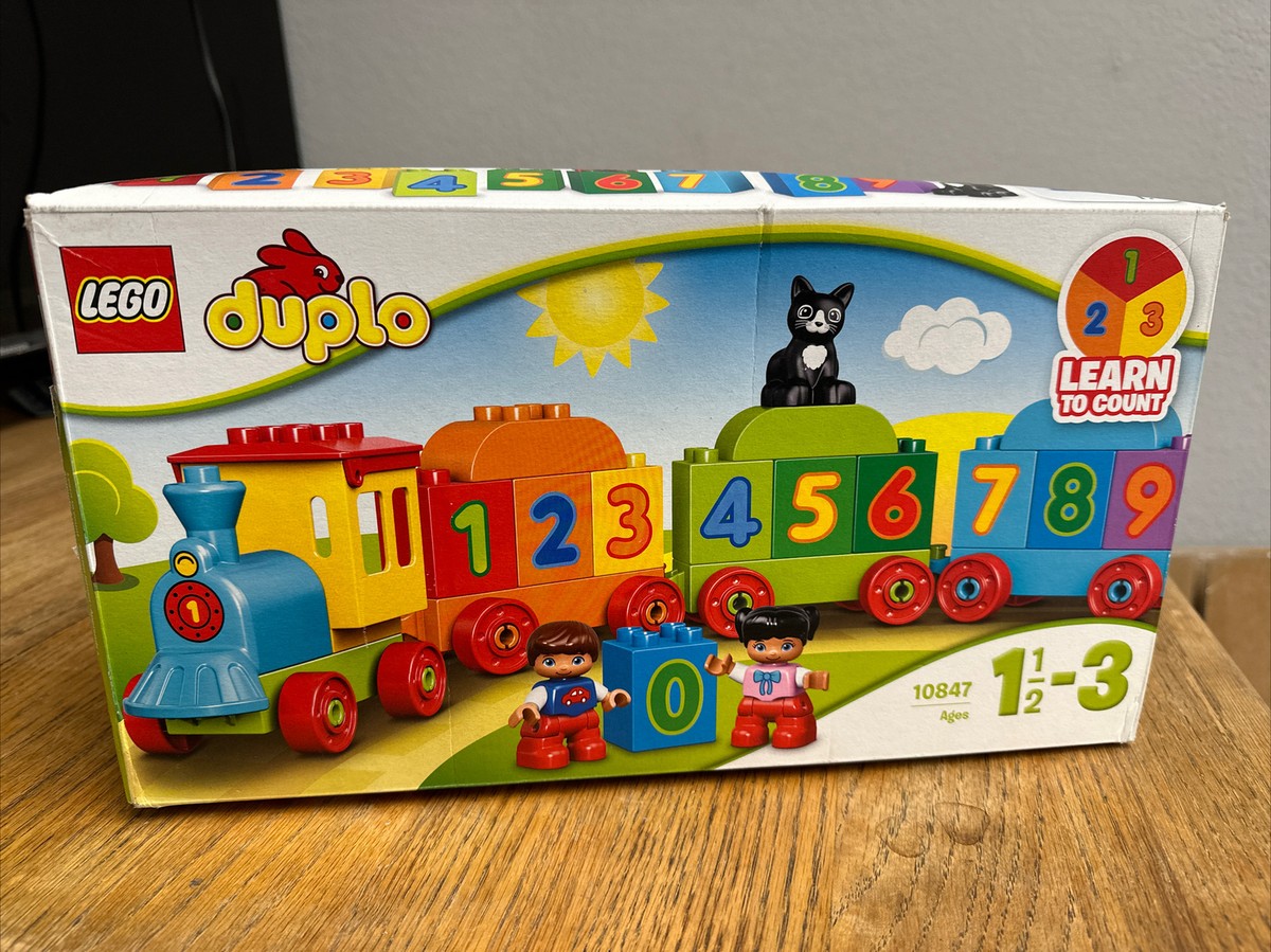 Lego duplo #10847 Learn to Count Number Train New (Box Is Damaged)