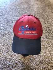 Ozarka Water hat Adult Mens Red Snap Back Cap Adjustable