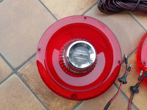 1965 Ford Custom back-up light kit, NOS! C5AZ-15499-A, tail light lenses lamp - Foto 7 di 11