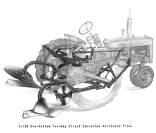 IH International McCormick Farmall C Super C C-189 2 Way Moldboard Plow 200 230