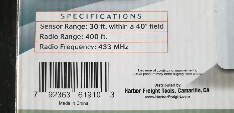Bunker Hill Wireless Security Alert System Indoor Or Outdoor Range 400 Ft. 61910 - Image 4 of 4