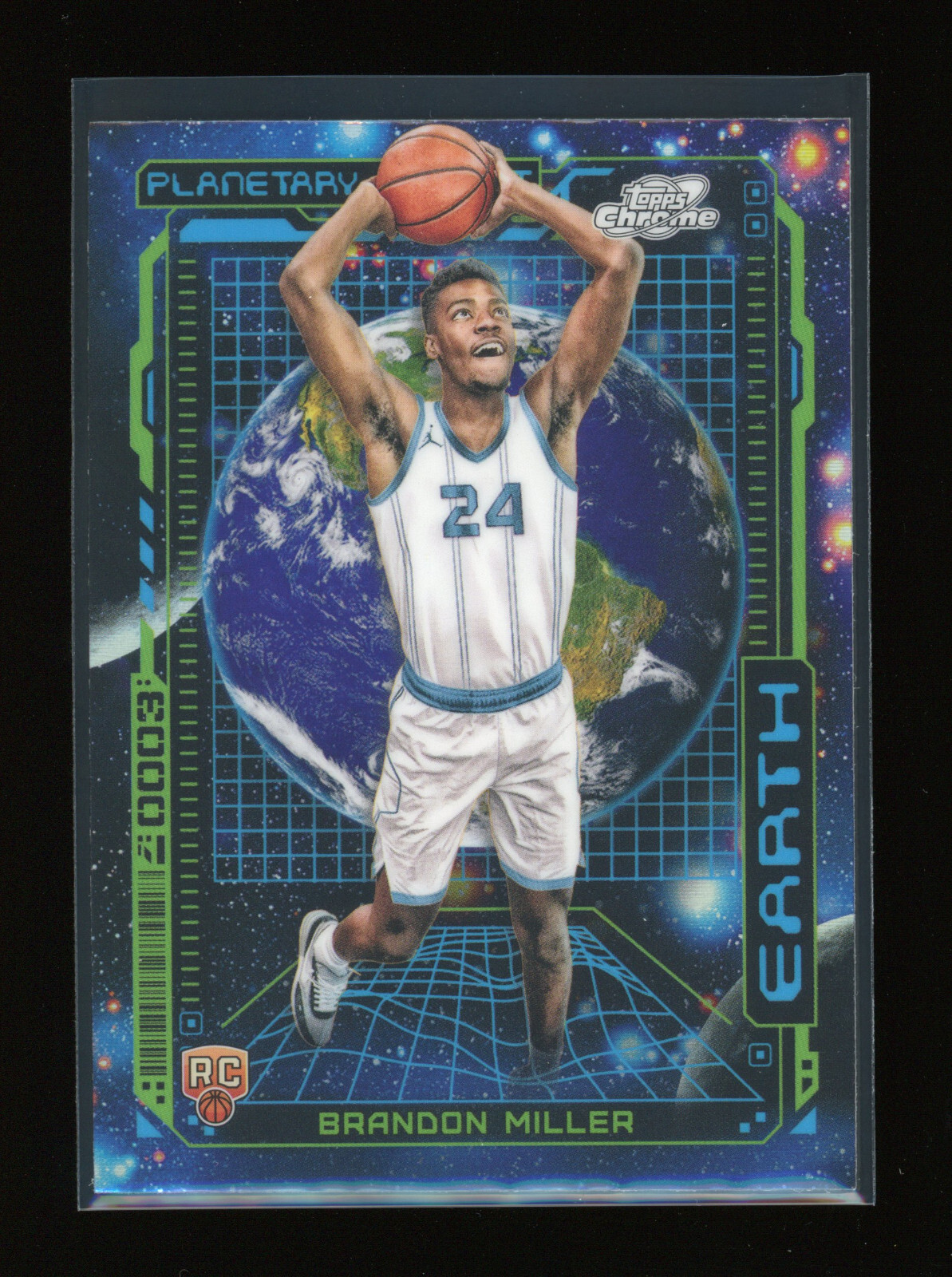 2023-24 Topps Chrome Cosmic BRANDON MILLER Planetary Pursuit EARTH RC Rookie SSP