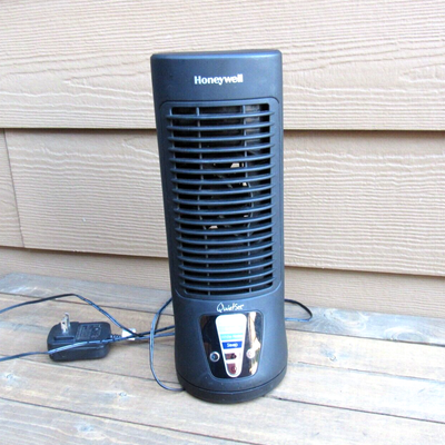 Honeywell QuietSet Slim Mini Tower Personal Table Fan HTF210BD1 Black | eBay