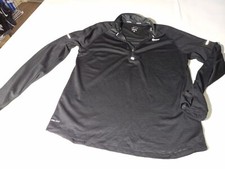 Nike Running Dri-Fit Men's Wind Trail Jacket Black Size Large Half-Zip