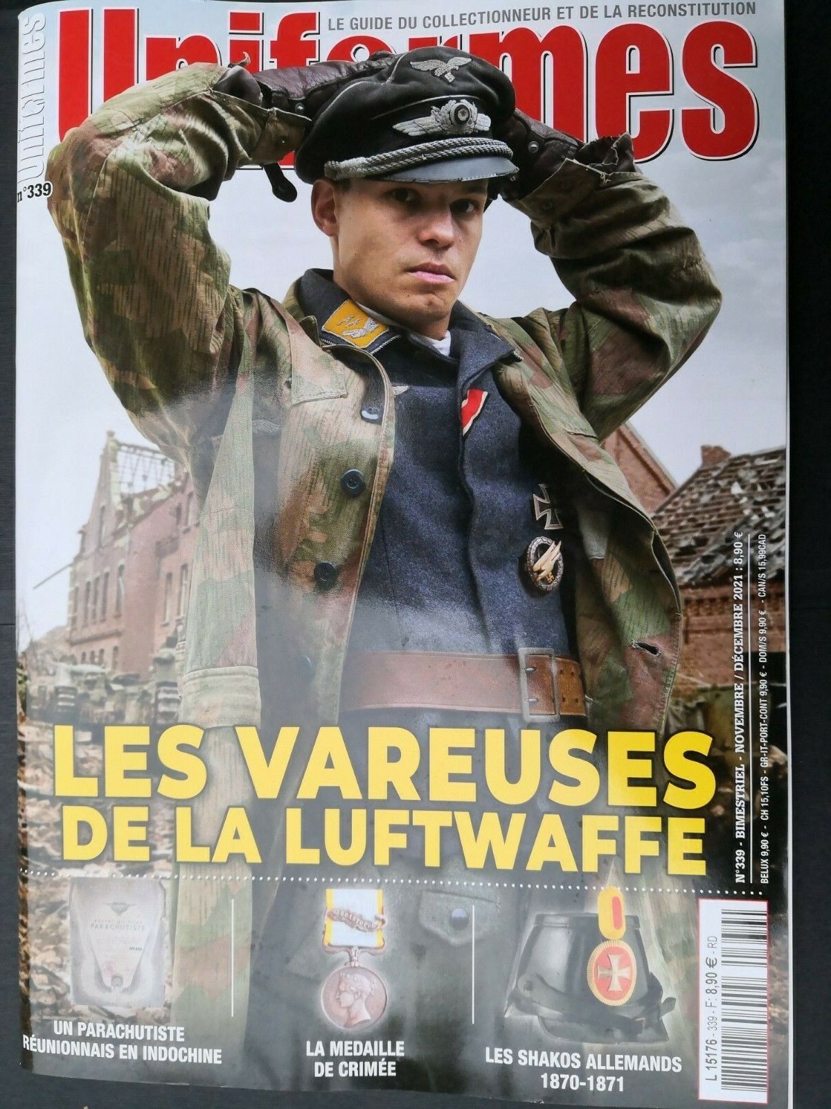 Magazine Uniformes n° 399 Les vareuses de la Luftwaffe  Novembre 2021
